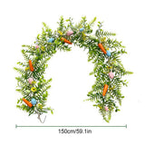 Simulation Egg Rattan Garland Artificial Easter Eggs Flower Garland Home Greenery Decor
