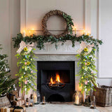Simulation Egg Rattan Garland Artificial Easter Eggs Flower Garland Home Greenery Decor