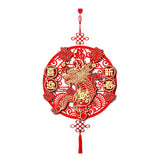 Door Decals for Dragon Year Festive 3D Hanging Decorations for Entrance Door and Window Flower Decor