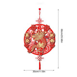 Door Decals for Dragon Year Festive 3D Hanging Decorations for Entrance Door and Window Flower Decor - Close-Up Angle