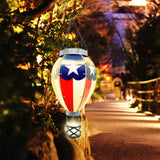 LED Solar Hot Air Balloon Lamp Garden Hanging Night Light for Outdoor Home Party Decor - 45-Degree Angle
