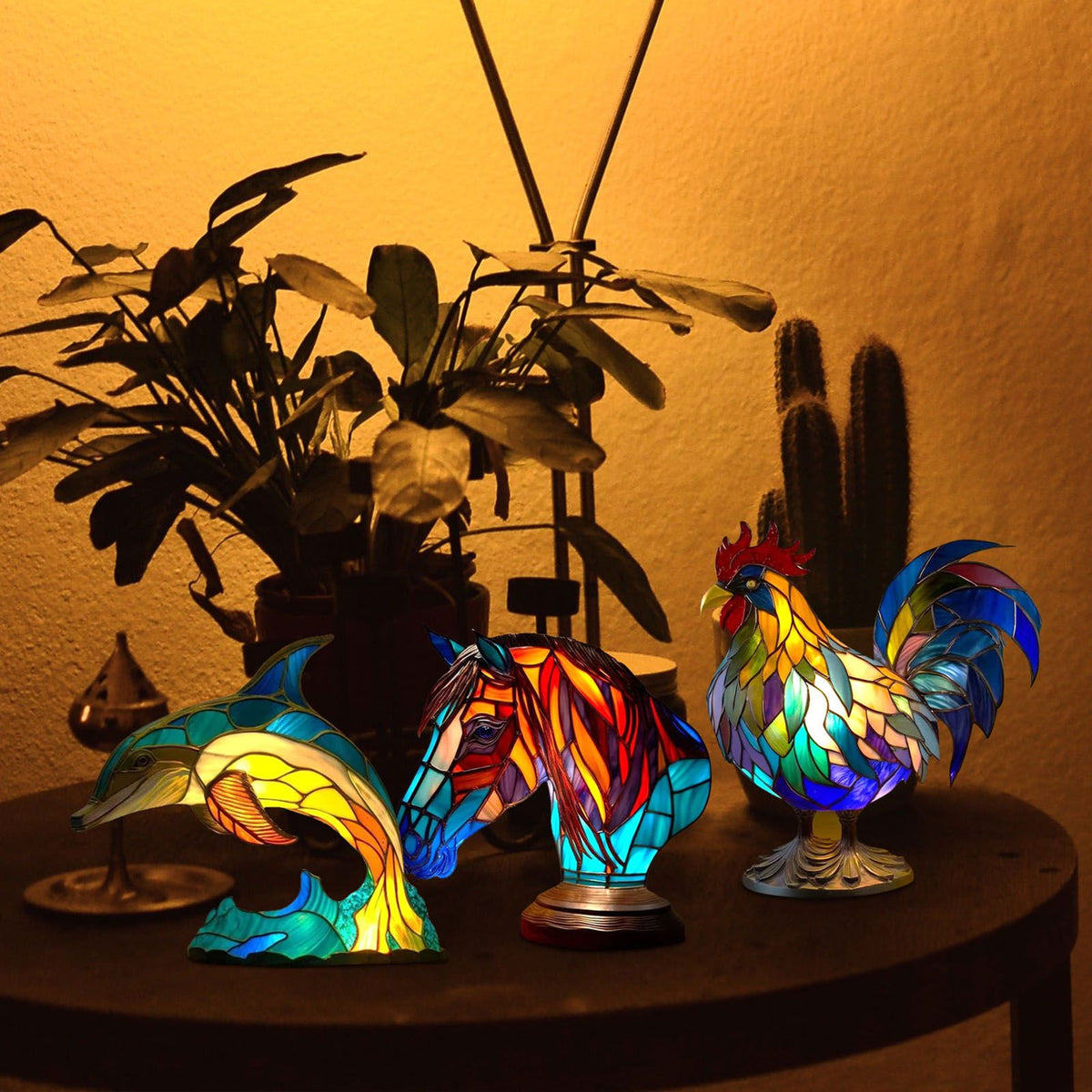 Animal Desk Lamp Cartoon Animal Bedside Lamp Home Decor Table Light for Living Room Bedroom