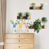 Simulation Woolen Flower Handmade Knitting Artificial Flower Crochet Knitted Flower with Ceramic Vase Table Flower Gift - Extra Image