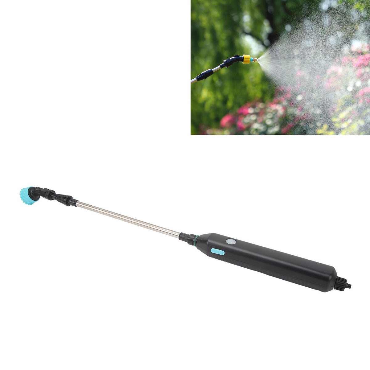 Agricultural Electric Sprayer Gardening Spray Wand Dual Use Sprayer with 9.8ft Water Hose for Watering Flowers Lawn Weeds Plants