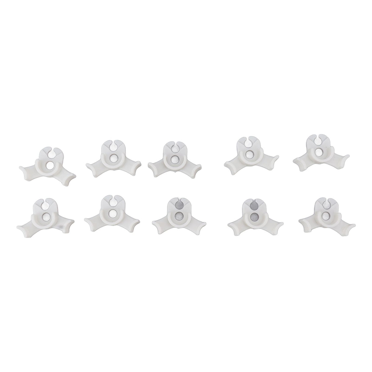 20Pcs Plant Bender Plastic Low Stress 90 Degree Angle Adjustable Plant Training Clips for Green House Garden White