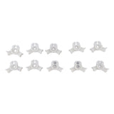 20Pcs Plant Bender Plastic Low Stress 90 Degree Angle Adjustable Plant Training Clips for Green House Garden White
