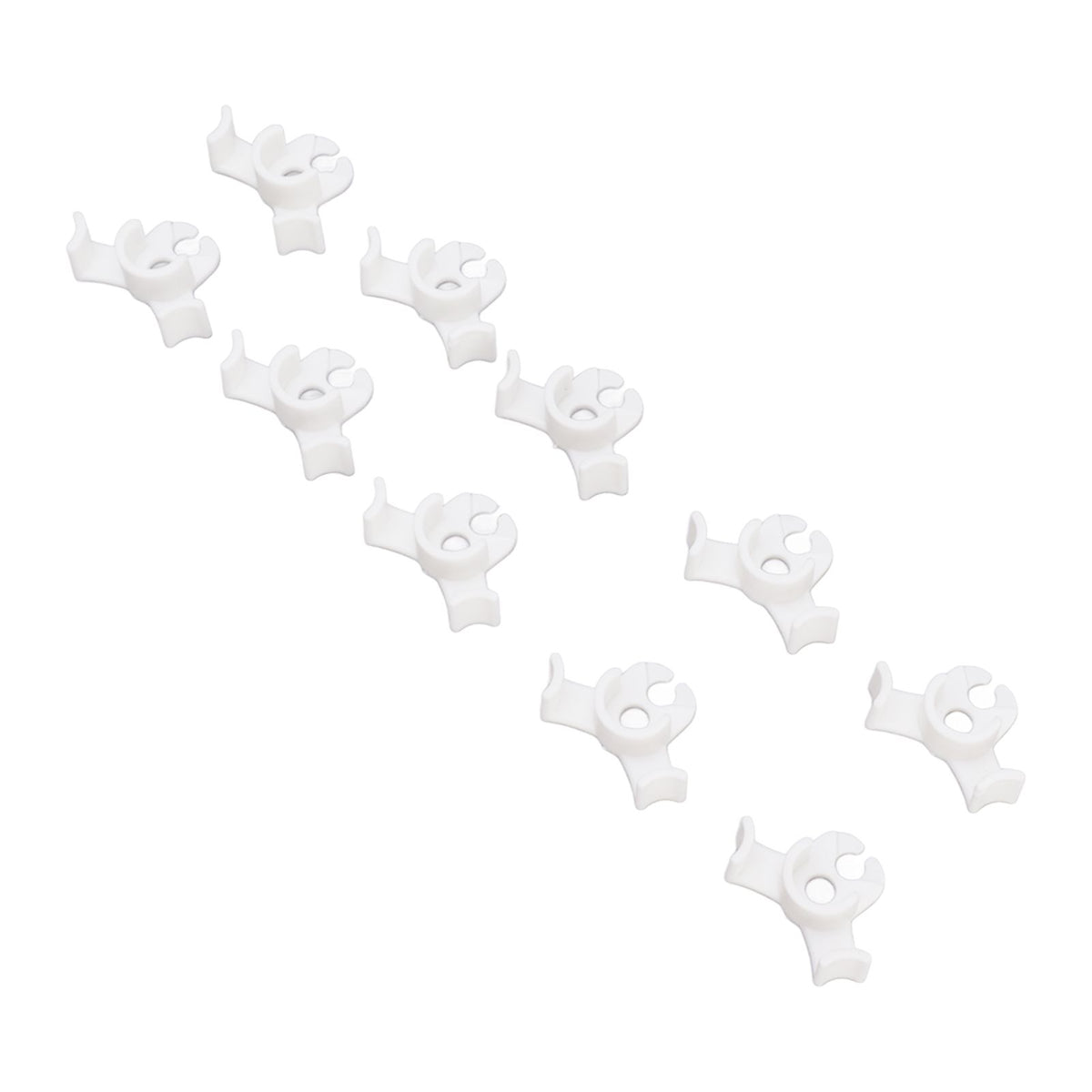 20Pcs Plant Bender Plastic Low Stress 90 Degree Angle Adjustable Plant Training Clips for Green House Garden White