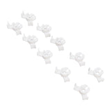 20Pcs Plant Bender Plastic Low Stress 90 Degree Angle Adjustable Plant Training Clips for Green House Garden White