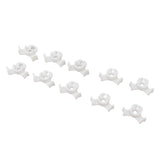 20Pcs Plant Bender Plastic Low Stress 90 Degree Angle Adjustable Plant Training Clips for Green House Garden White