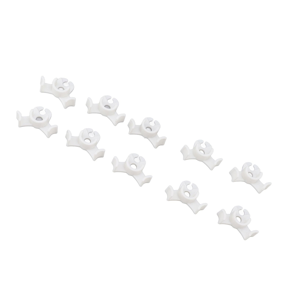 20Pcs Plant Bender Plastic Low Stress 90 Degree Angle Adjustable Plant Training Clips for Green House Garden White
