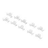 20Pcs Plant Bender Plastic Low Stress 90 Degree Angle Adjustable Plant Training Clips for Green House Garden White - Rear View