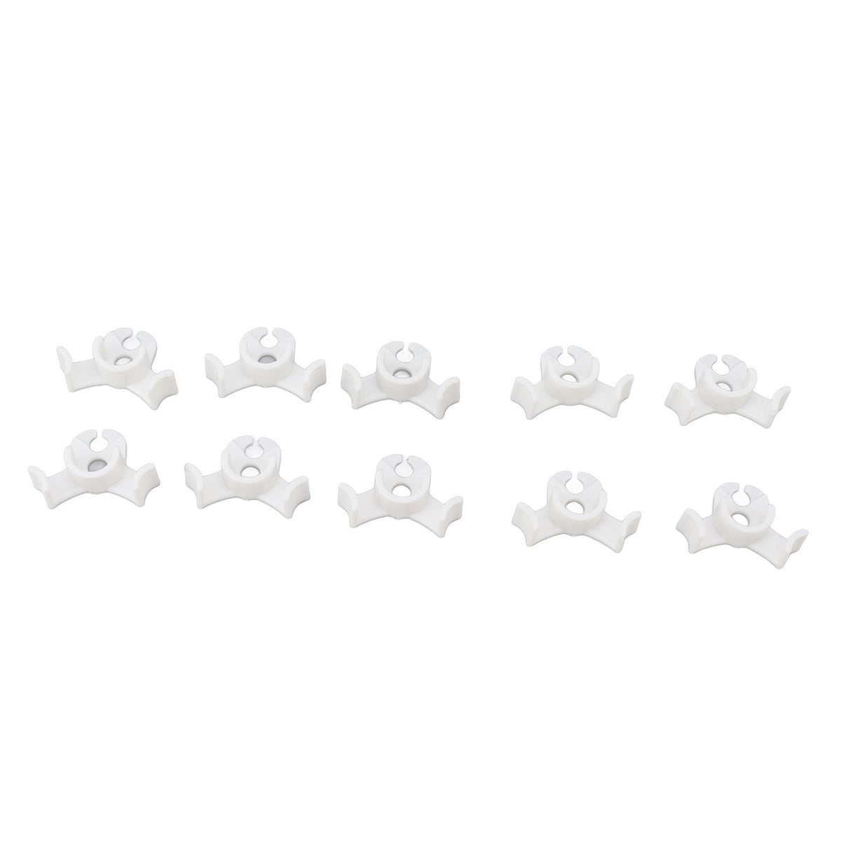 20Pcs Plant Bender Plastic Low Stress 90 Degree Angle Adjustable Plant Training Clips for Green House Garden White