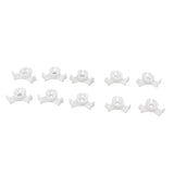 20Pcs Plant Bender Plastic Low Stress 90 Degree Angle Adjustable Plant Training Clips for Green House Garden White
