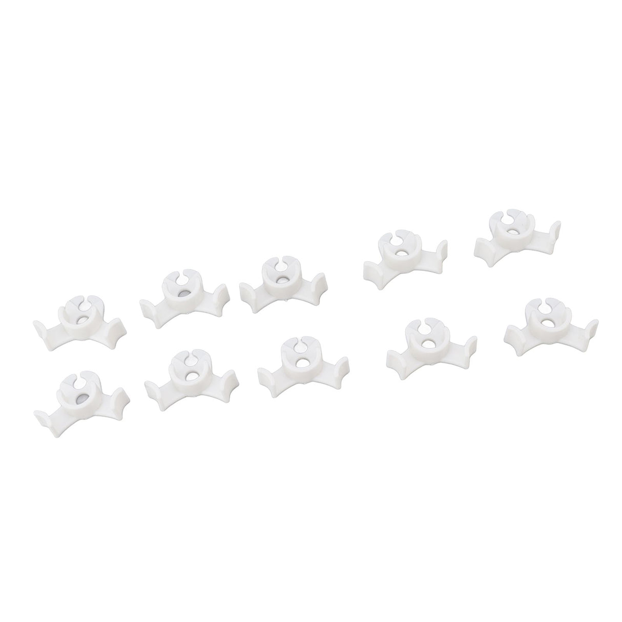 20Pcs Plant Bender Plastic Low Stress 90 Degree Angle Adjustable Plant Training Clips for Green House Garden White