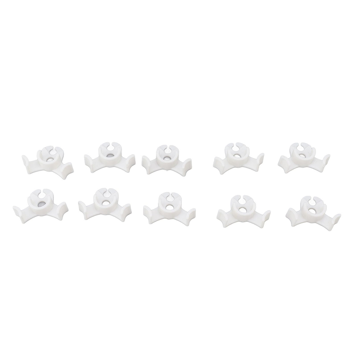 20Pcs Plant Bender Plastic Low Stress 90 Degree Angle Adjustable Plant Training Clips for Green House Garden White