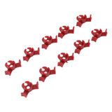 20Pcs Plant Bender Plastic Low Stress 90 Degree Angle Adjustable Plant Training Clips for Green House Garden Red