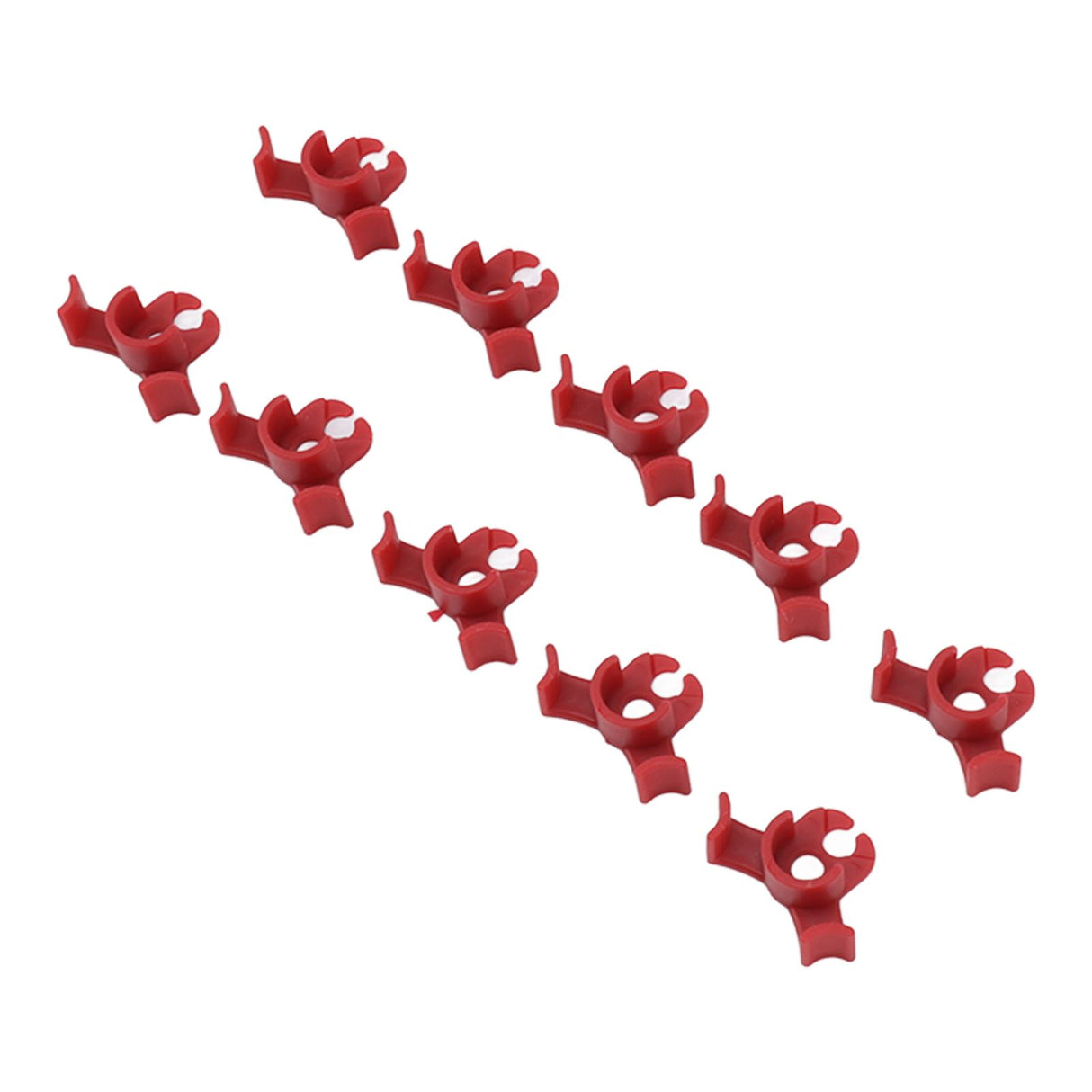 20Pcs Plant Bender Plastic Low Stress 90 Degree Angle Adjustable Plant Training Clips for Green House Garden Red