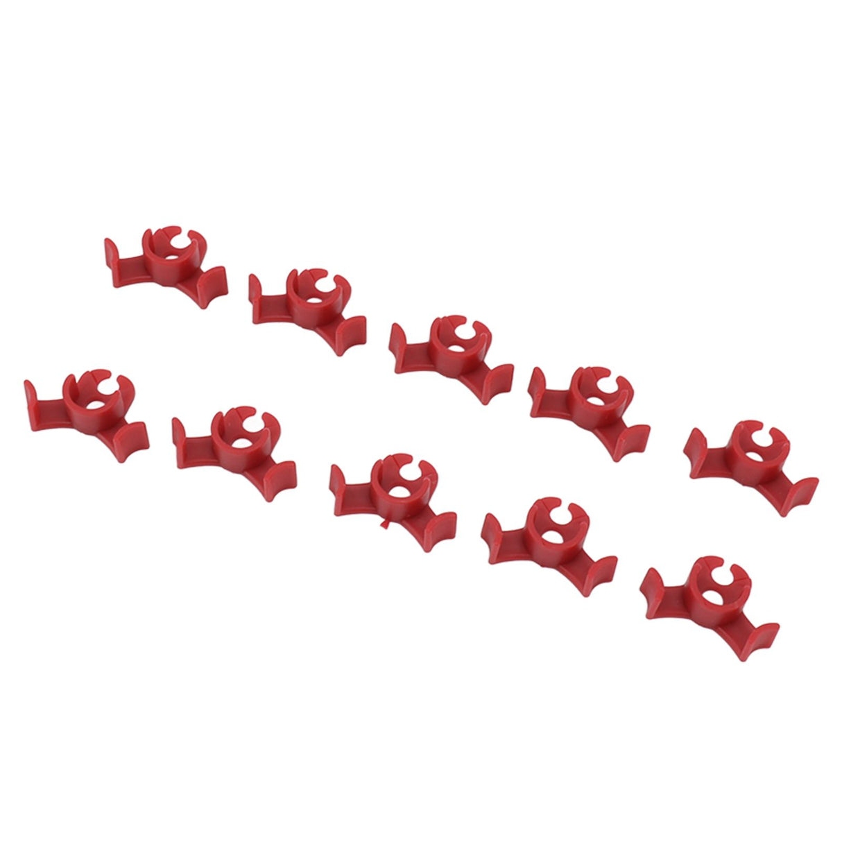 20Pcs Plant Bender Plastic Low Stress 90 Degree Angle Adjustable Plant Training Clips for Green House Garden Red