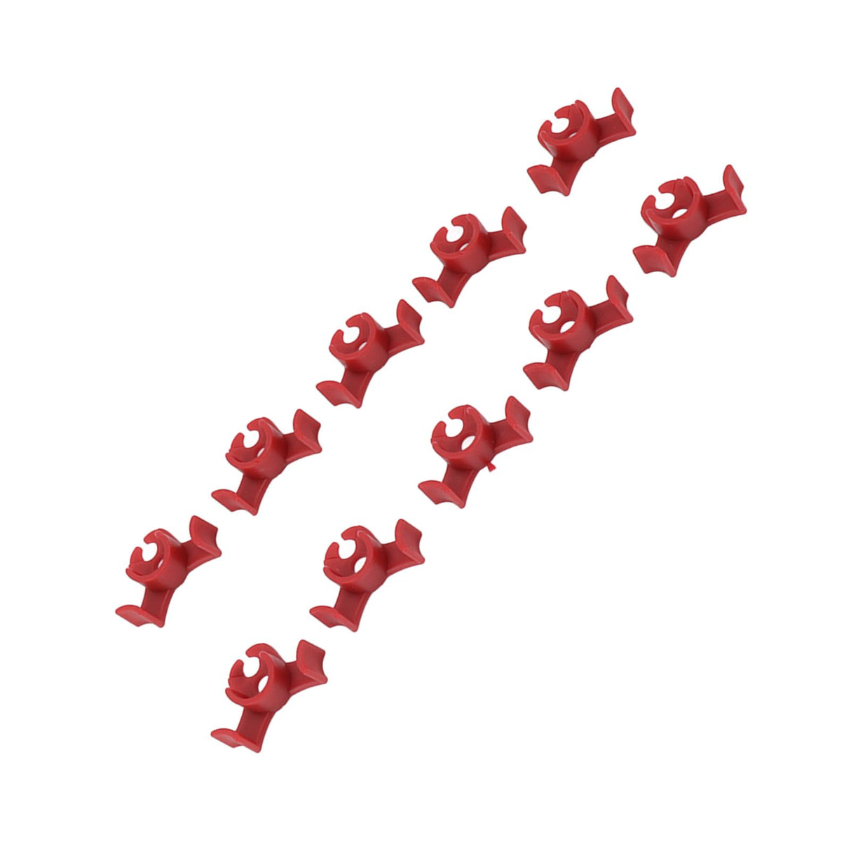 20Pcs Plant Bender Plastic Low Stress 90 Degree Angle Adjustable Plant Training Clips for Green House Garden Red
