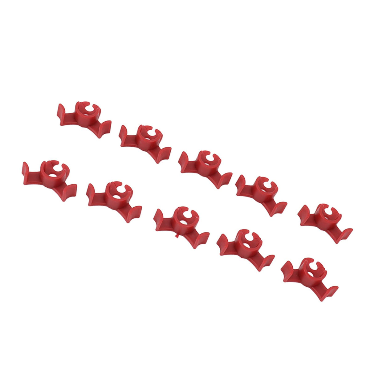 20Pcs Plant Bender Plastic Low Stress 90 Degree Angle Adjustable Plant Training Clips for Green House Garden Red
