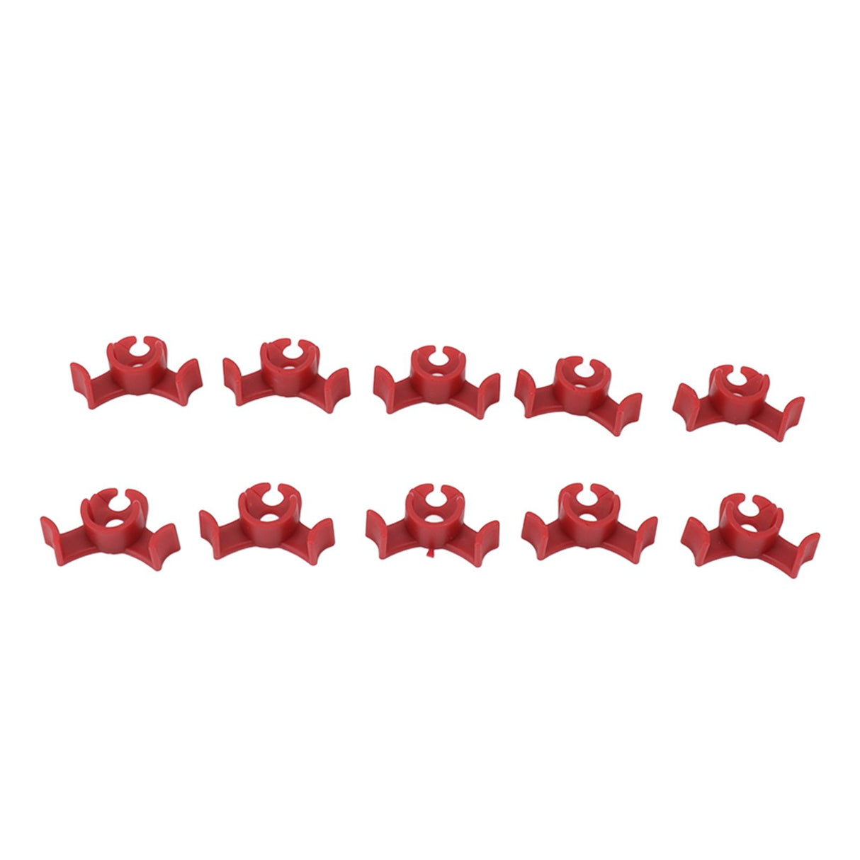 20Pcs Plant Bender Plastic Low Stress 90 Degree Angle Adjustable Plant Training Clips for Green House Garden Red