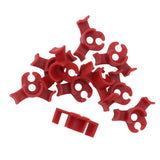 20Pcs Plant Bender Plastic Low Stress 90 Degree Angle Adjustable Plant Training Clips for Green House Garden Red - Extra Image
