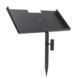 Grave Marker Stand Marker Holder Iron Anti Fade Easy Assembly Matte Finish Drain Hole Memorial Stone Plaque Stand for Loved Ones Pets - Close-Up Angle