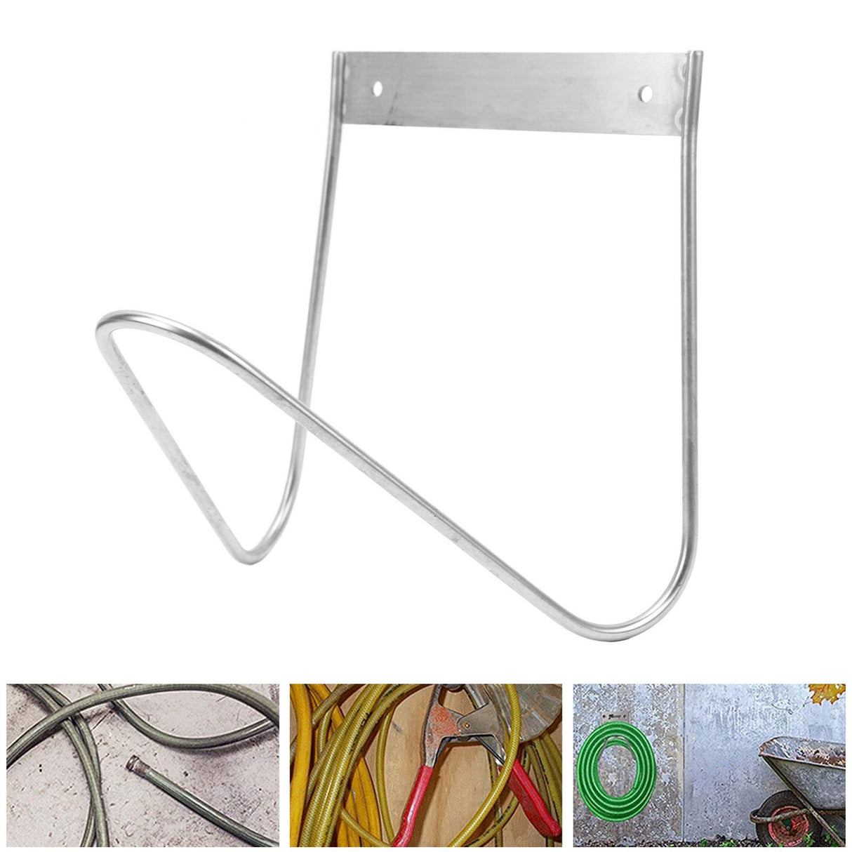 Garden Hose Holder Heavy Duty Wall Mounted Water Hose Holder Small Wall Mount Garden Hose Hook
