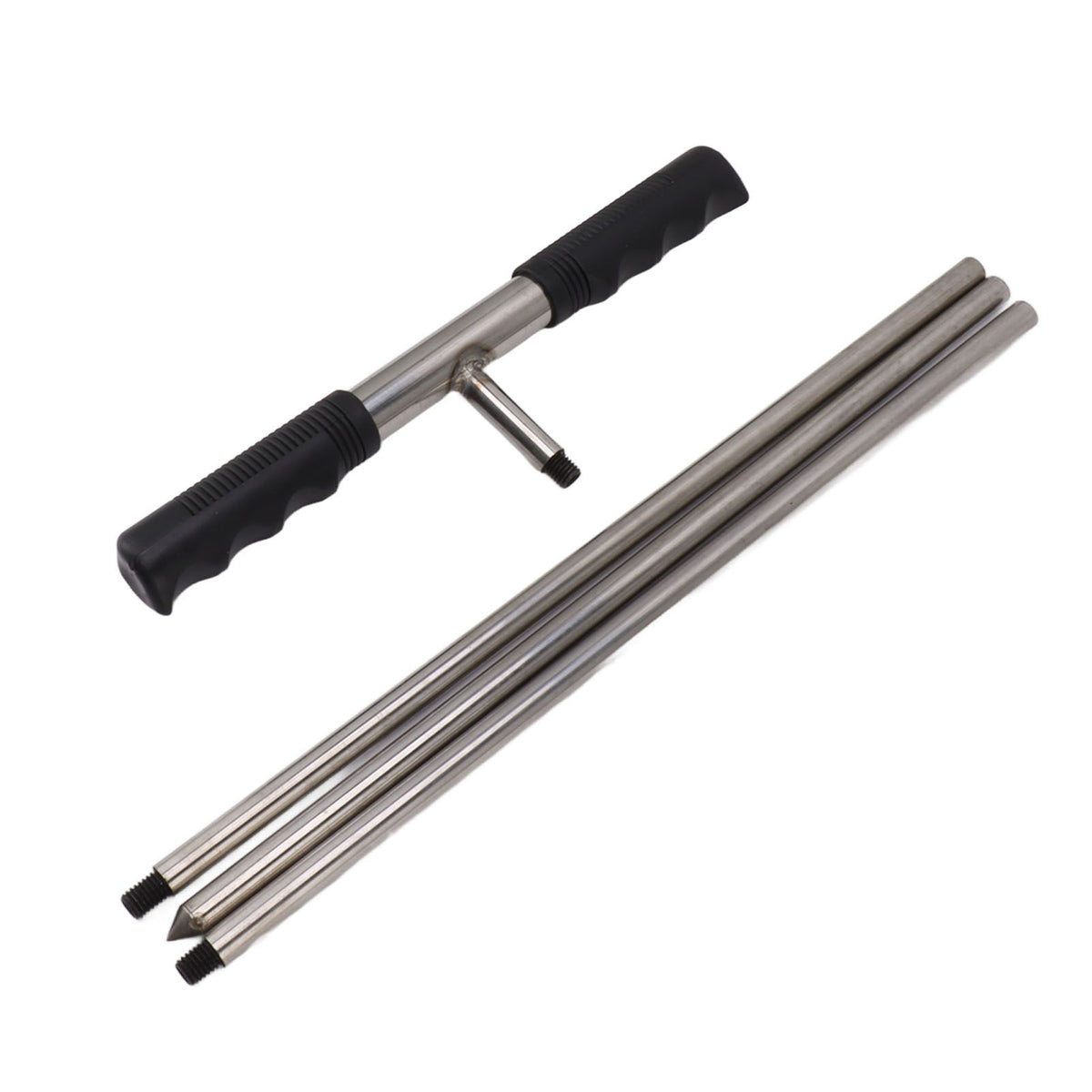 Soil Sample Probes with T Handle Adjustable Sharp Tip Stainless Steel Soil Sampler Tool for Plant Care Farm