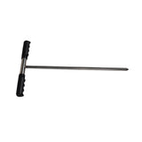 Soil Sample Probes with T Handle Adjustable Sharp Tip Stainless Steel Soil Sampler Tool for Plant Care Farm - Side View