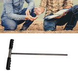 Soil Sample Probes with T Handle Adjustable Sharp Tip Stainless Steel Soil Sampler Tool for Plant Care Farm