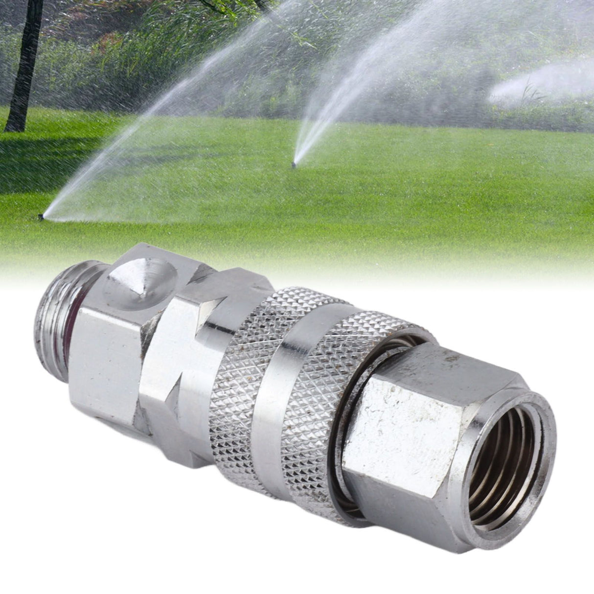 Pressure Washer Adapter with G3/8 Thread 360 Degree Swivel Brass Adapter All Copper Pesticide Pipe Anti Tangling Swivel Adapter
