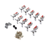 10PCS Atomizing Spray Nozzle Set Zinc Alloy Agricultural Plant Water Misting Fan Nozzle for Tractor Lawn Landscaping Irrigation - Front View