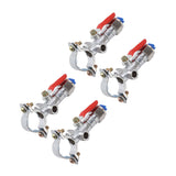 10PCS Atomizing Spray Nozzle Set Zinc Alloy Agricultural Plant Water Misting Fan Nozzle for Tractor Lawn Landscaping Irrigation - Side View