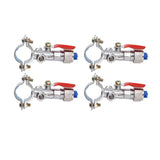 10PCS Atomizing Spray Nozzle Set Zinc Alloy Agricultural Plant Water Misting Fan Nozzle for Tractor Lawn Landscaping Irrigation