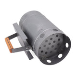 Grill Chimney Starter Wood Handle Compact Barbecue Chimney Starter for Outdoor Cooking Camping - Extra Image