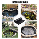 Black Pond Liner PE Durable Pond Liner for Waterfall Fish Ponds Garden Fountain - Extra Image