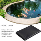 Black Pond Liner PE Durable Pond Liner for Waterfall Fish Ponds Garden Fountain - Extra Image