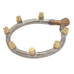 Multifunctional Annular Nozzle G3/8 Female Thread Multi Head Ring Shaped Atomizing Nozzle for Garden Agricultural Irrigation 7 Head