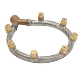 Multifunctional Annular Nozzle G3/8 Female Thread Multi Head Ring Shaped Atomizing Nozzle for Garden Agricultural Irrigation 7 Head