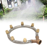 Multifunctional Annular Nozzle G3/8 Female Thread Multi Head Ring Shaped Atomizing Nozzle for Garden Agricultural Irrigation 7 Head - Extra Image