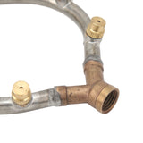 Multifunctional Annular Nozzle G3/8 Female Thread Multi Head Ring Shaped Atomizing Nozzle for Garden Agricultural Irrigation 7 Head
