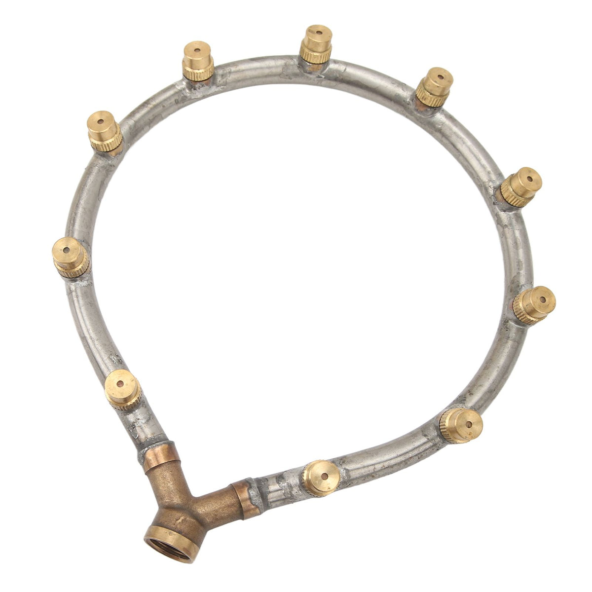 Multifunctional Annular Nozzle G3/8 Female Thread Multi Head Ring Shaped Atomizing Nozzle for Garden Agricultural Irrigation 10 Head