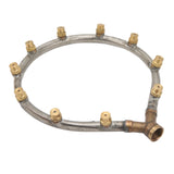 Multifunctional Annular Nozzle G3/8 Female Thread Multi Head Ring Shaped Atomizing Nozzle for Garden Agricultural Irrigation 10 Head - Top-Down View