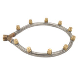Multifunctional Annular Nozzle G3/8 Female Thread Multi Head Ring Shaped Atomizing Nozzle for Garden Agricultural Irrigation 10 Head - Close-Up Angle