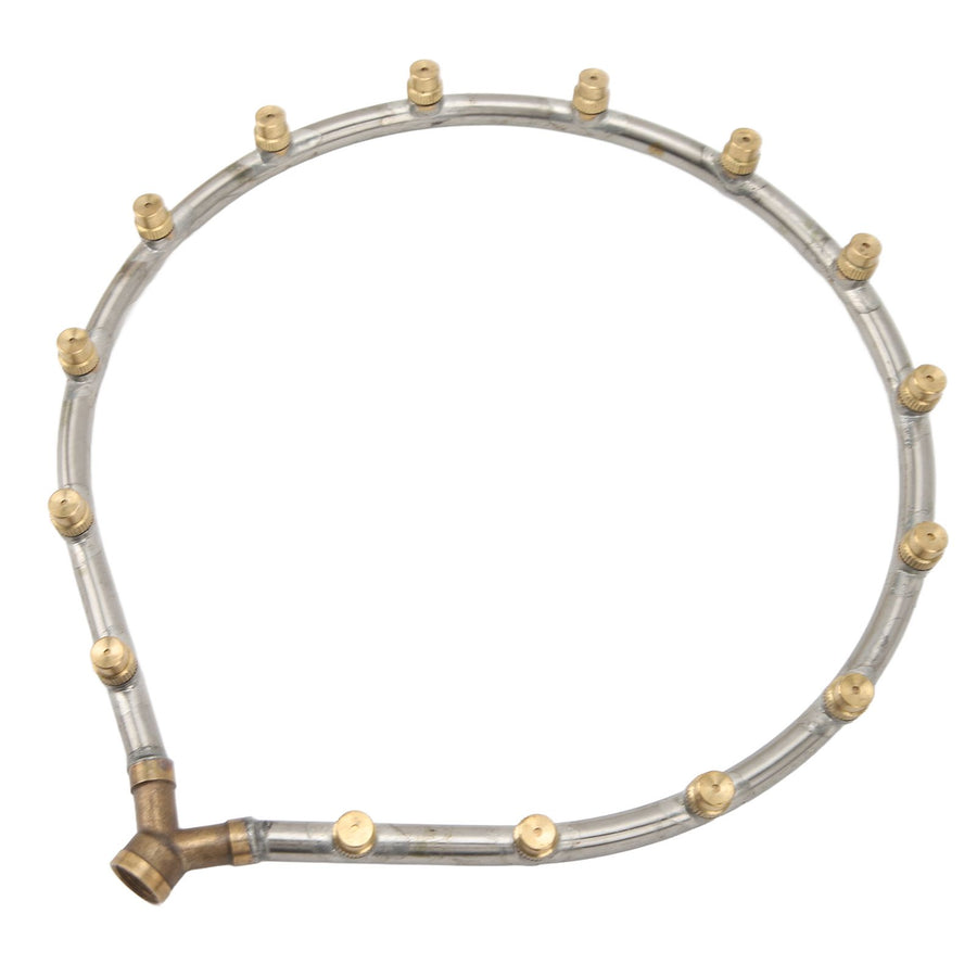 Multifunctional Annular Nozzle G3/8 Female Thread Multi Head Ring Shaped Atomizing Nozzle for Garden Agricultural Irrigation 15 Head