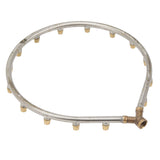 Multifunctional Annular Nozzle G3/8 Female Thread Multi Head Ring Shaped Atomizing Nozzle for Garden Agricultural Irrigation 15 Head
