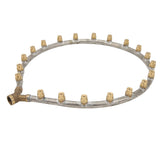 Multifunctional Annular Nozzle G3/8 Female Thread Multi Head Ring Shaped Atomizing Nozzle for Garden Agricultural Irrigation 20 Head - 45-Degree Angle