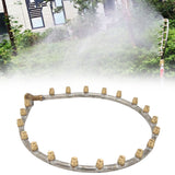 Multifunctional Annular Nozzle G3/8 Female Thread Multi Head Ring Shaped Atomizing Nozzle for Garden Agricultural Irrigation 20 Head
