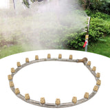 Multifunctional Annular Nozzle G3/8 Female Thread Multi Head Ring Shaped Atomizing Nozzle for Garden Agricultural Irrigation 20 Head